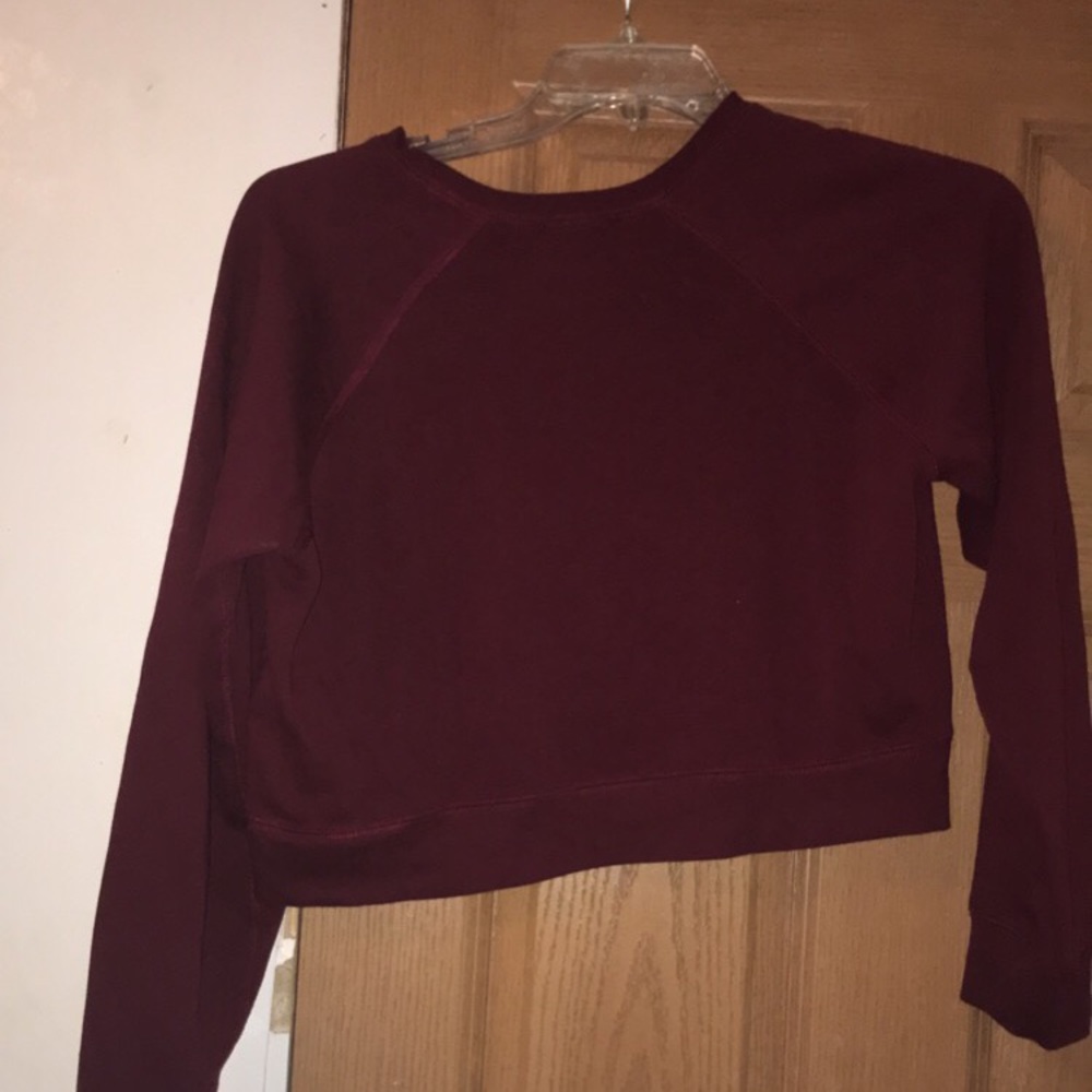 forever 21 cropped sweatshirt size large